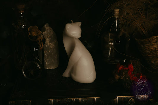 Cat Figurine Candle