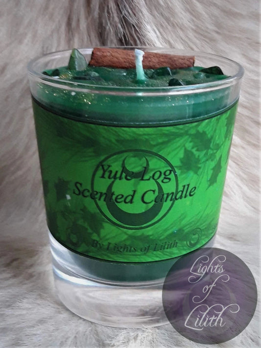Yule Log Candle