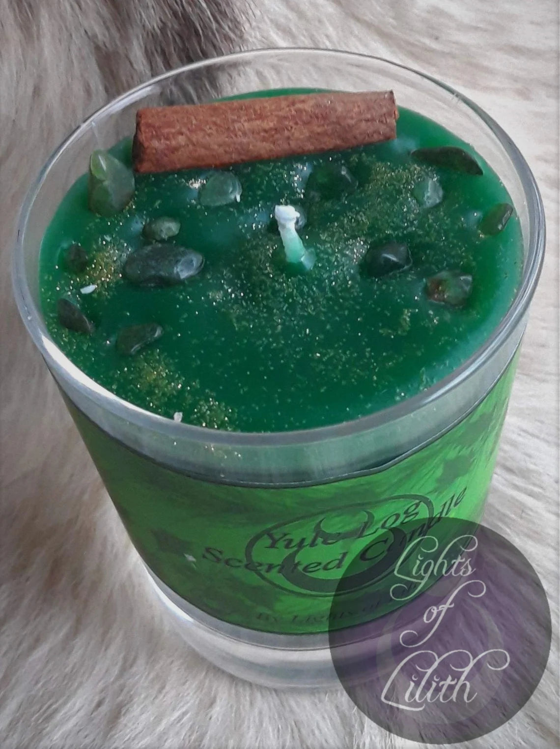 Yule Log Candle