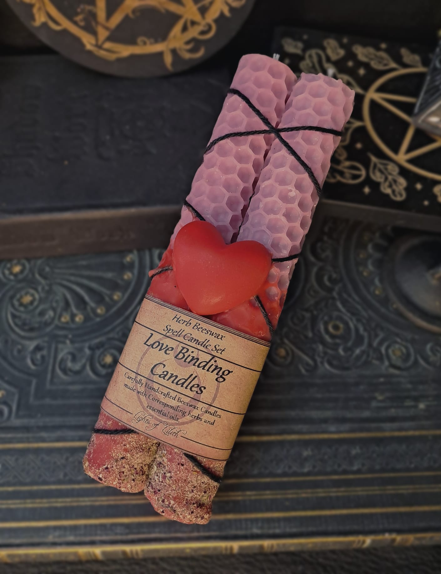 Love Binding Beeswax Spell Candles