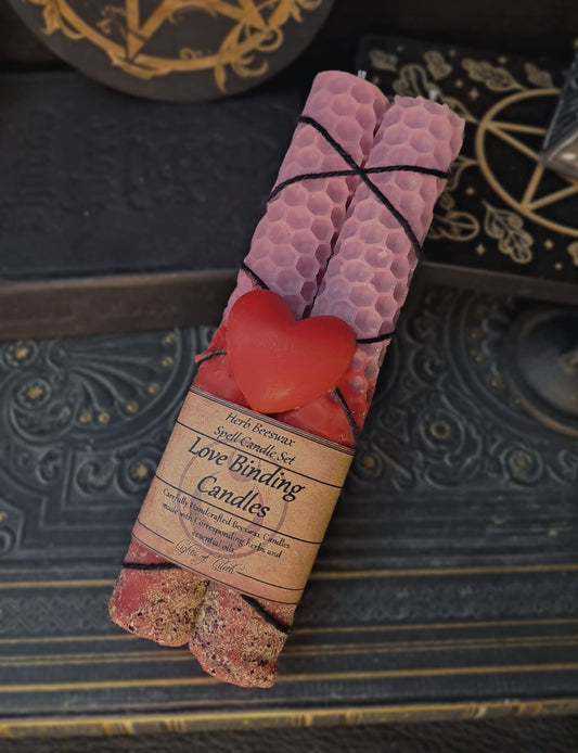 Love Binding Beeswax Spell Candles