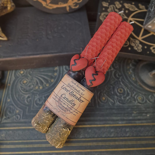 Love Breaker Beeswax Spell Candles