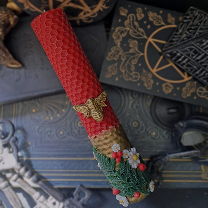 Beltane Beeswax Candle