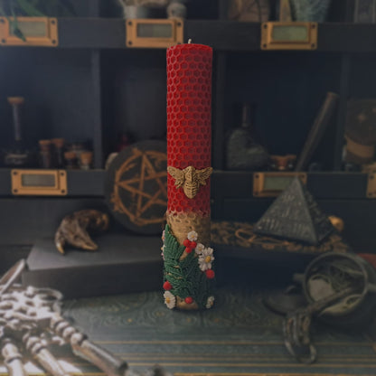 Beltane Beeswax Candle