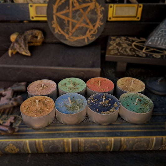 Wheel Of The Year Tealight Candle Set